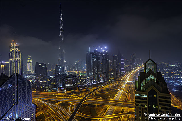 Andreas Steffelmaier Photography Downtown Dubai from the Shangri-La