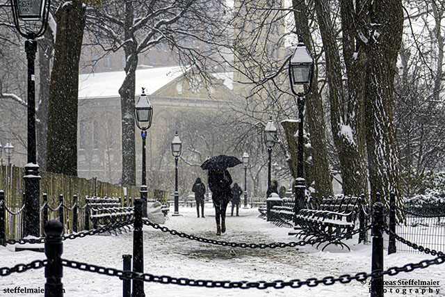 Andreas Steffelmaier Photography Washington Square in snow