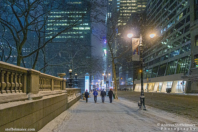 Andreas Steffelmaier Photography Snowfall in Manhattan